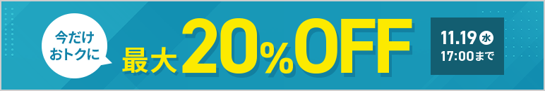 20%OFFڡ 1119()17:00ޤ